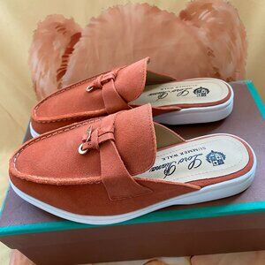 Loro Piana Summer orange Slippers for ladies